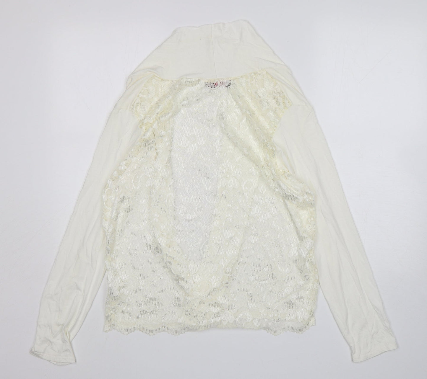 Nouvelle Womens Ivory V-Neck  Viscose Cardigan Jumper Size 14