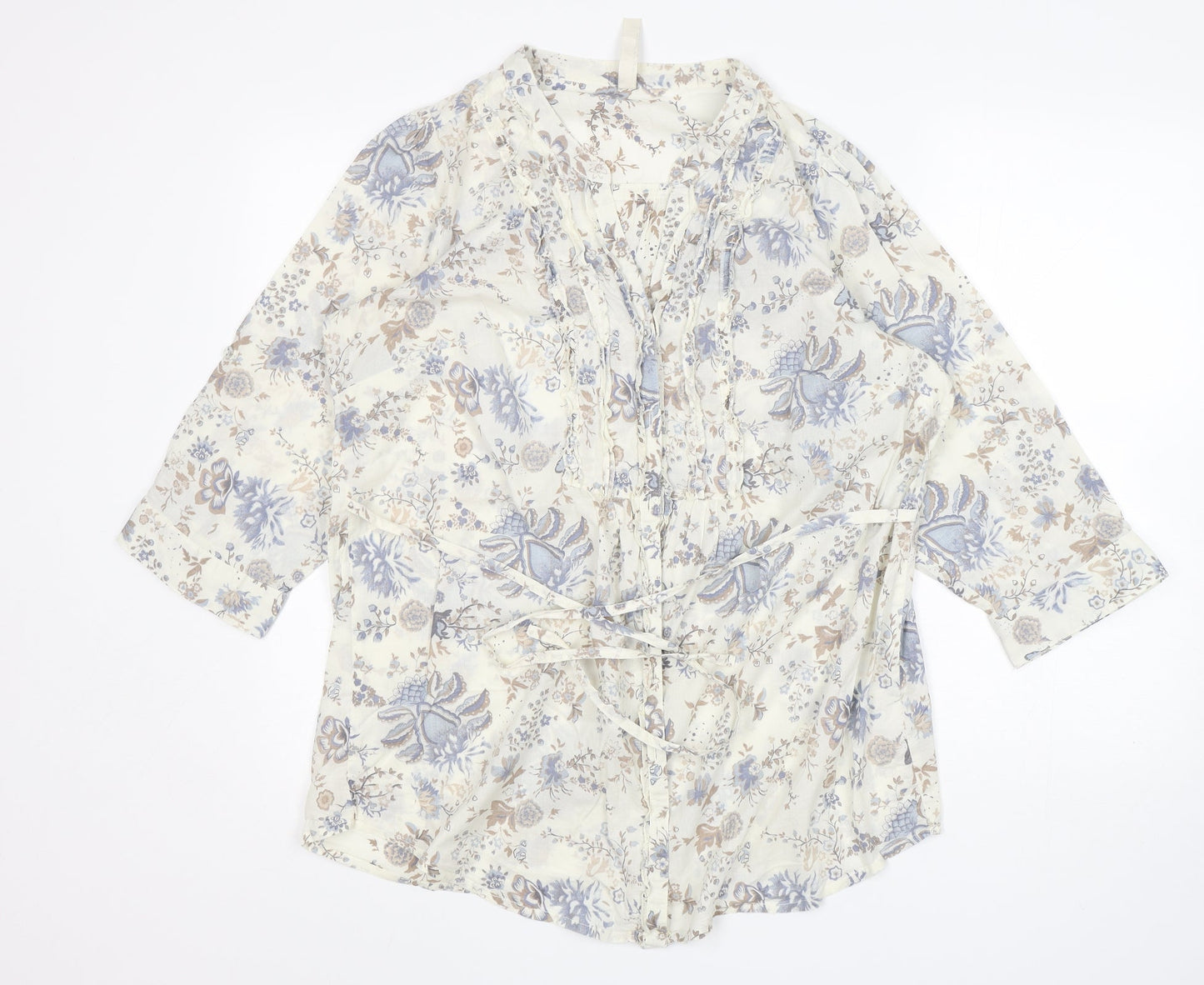 Womens UK Size 18 Preworn Multicoloured Basic Button-Up