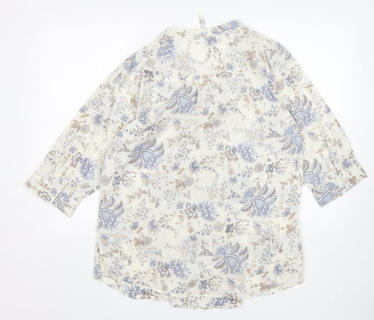 Womens UK Size 18 Preworn Multicoloured Basic Button-Up