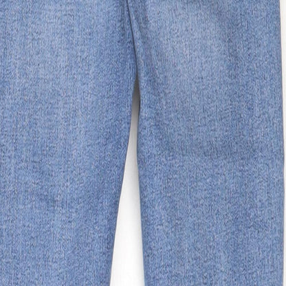 Topshop Womens Blue  Cotton Skinny Jeans Size 25 in L25 in Regular
