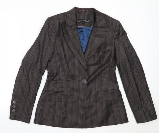 NEXT Womens Black  Wool Jacket Blazer Size 12