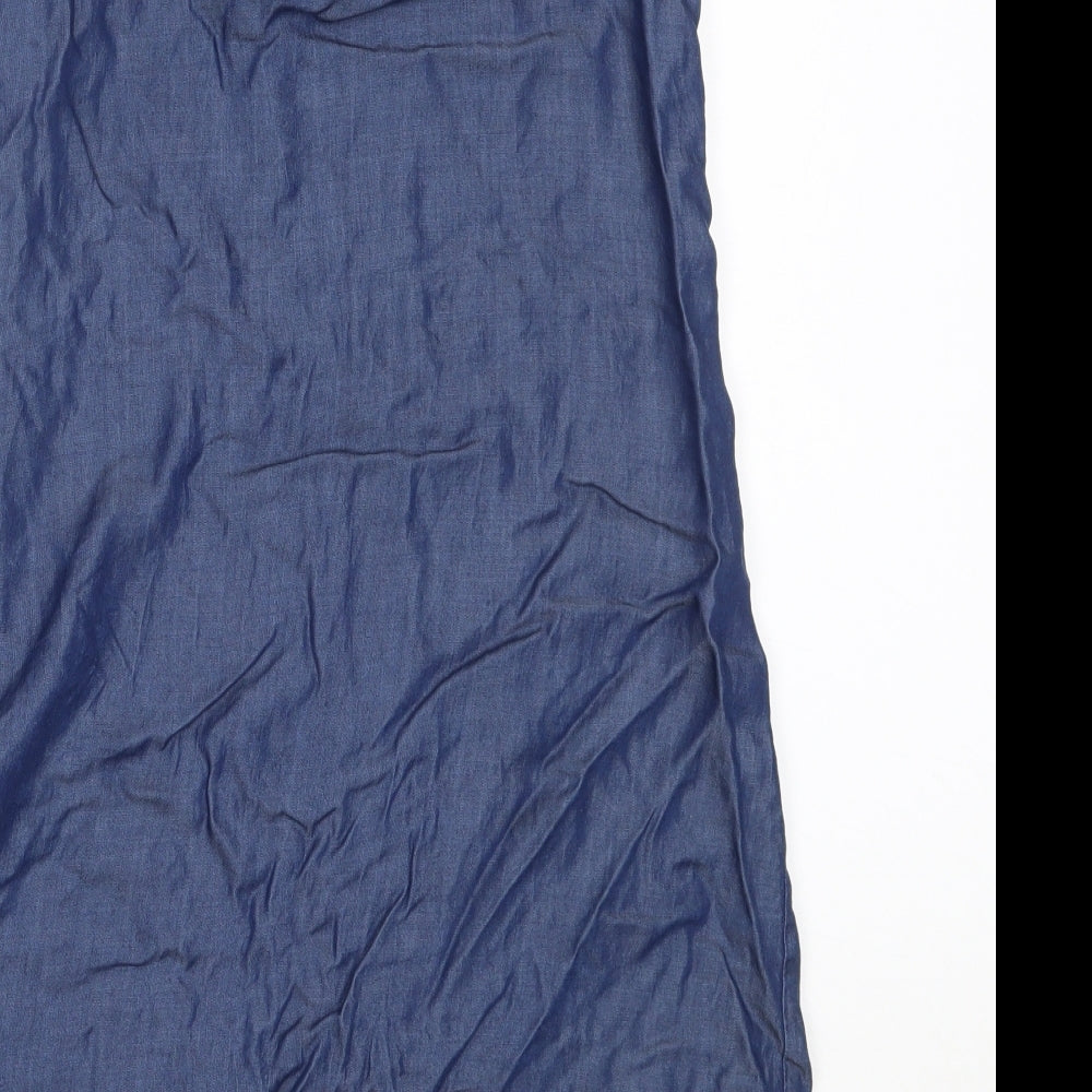 Pepperts! Girls Blue  Lyocell Shift  Size 13 Years  Off the Shoulder