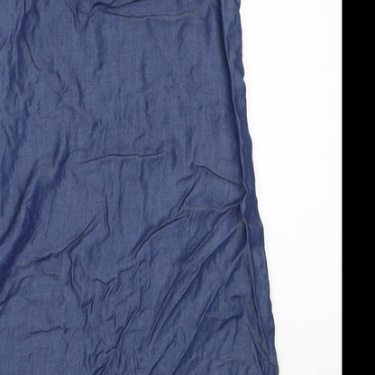Pepperts! Girls Blue  Lyocell Shift  Size 13 Years  Off the Shoulder