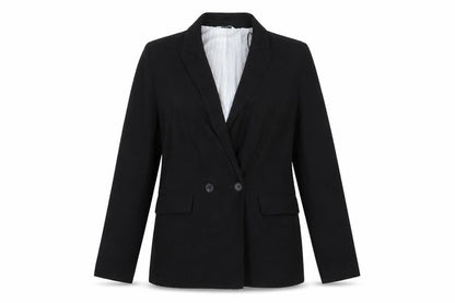 Womens UK Size 10 Papaya Regular Black Blazer
