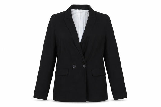 Womens UK Size 10 Papaya Regular Black Blazer