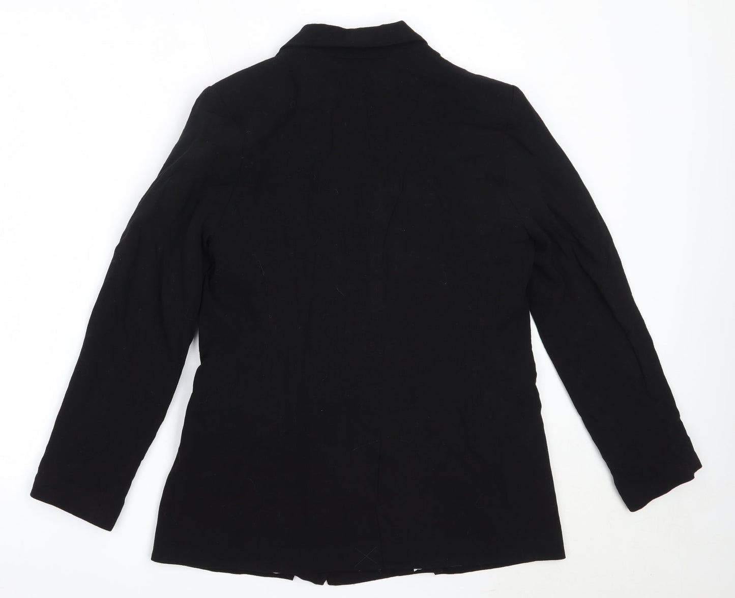 Papaya Womens Black  Viscose Jacket Blazer Size 10