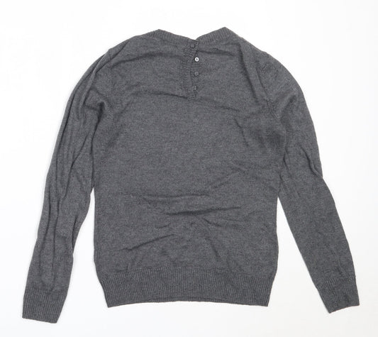 Womens UK Size S H&M Grey Pullover Jumper