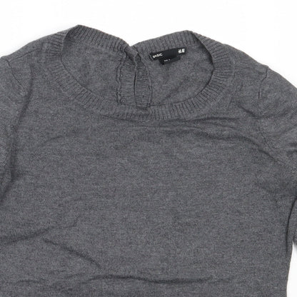 Womens UK Size S H&M Grey Pullover Jumper