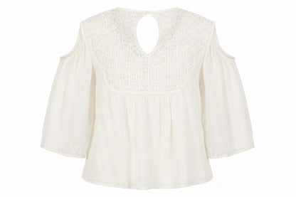 Womens UK Size XS Zara White Basic Blouse