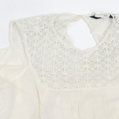 Womens UK Size XS Zara White Basic Blouse