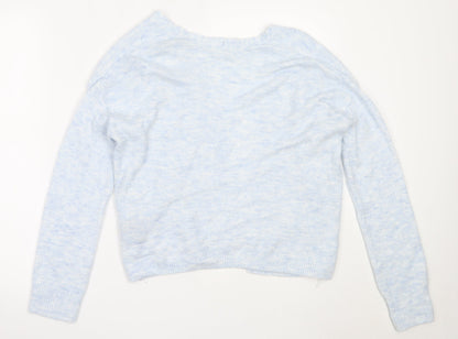 Womens UK Size XS H&M Blue Cardigan Jumper