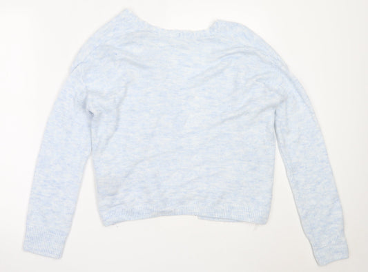 Womens UK Size XS H&M Blue Cardigan Jumper