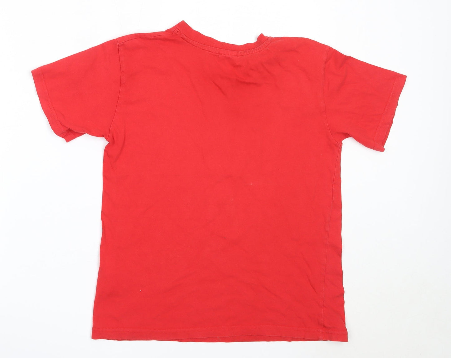 LFC Boys Red  Cotton Basic T-Shirt Size 12-13 Years V-Neck  - Liverpool FC