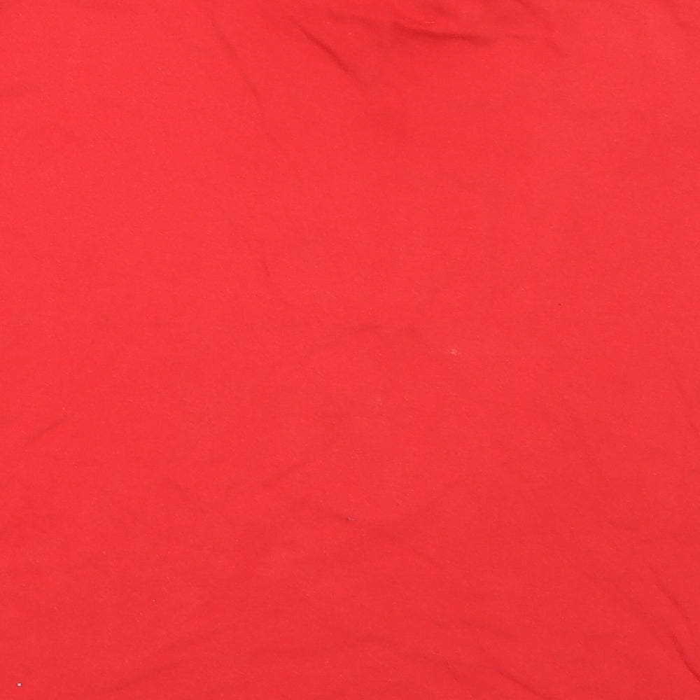 LFC Boys Red  Cotton Basic T-Shirt Size 12-13 Years V-Neck  - Liverpool FC