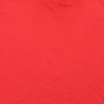 LFC Boys Red  Cotton Basic T-Shirt Size 12-13 Years V-Neck  - Liverpool FC