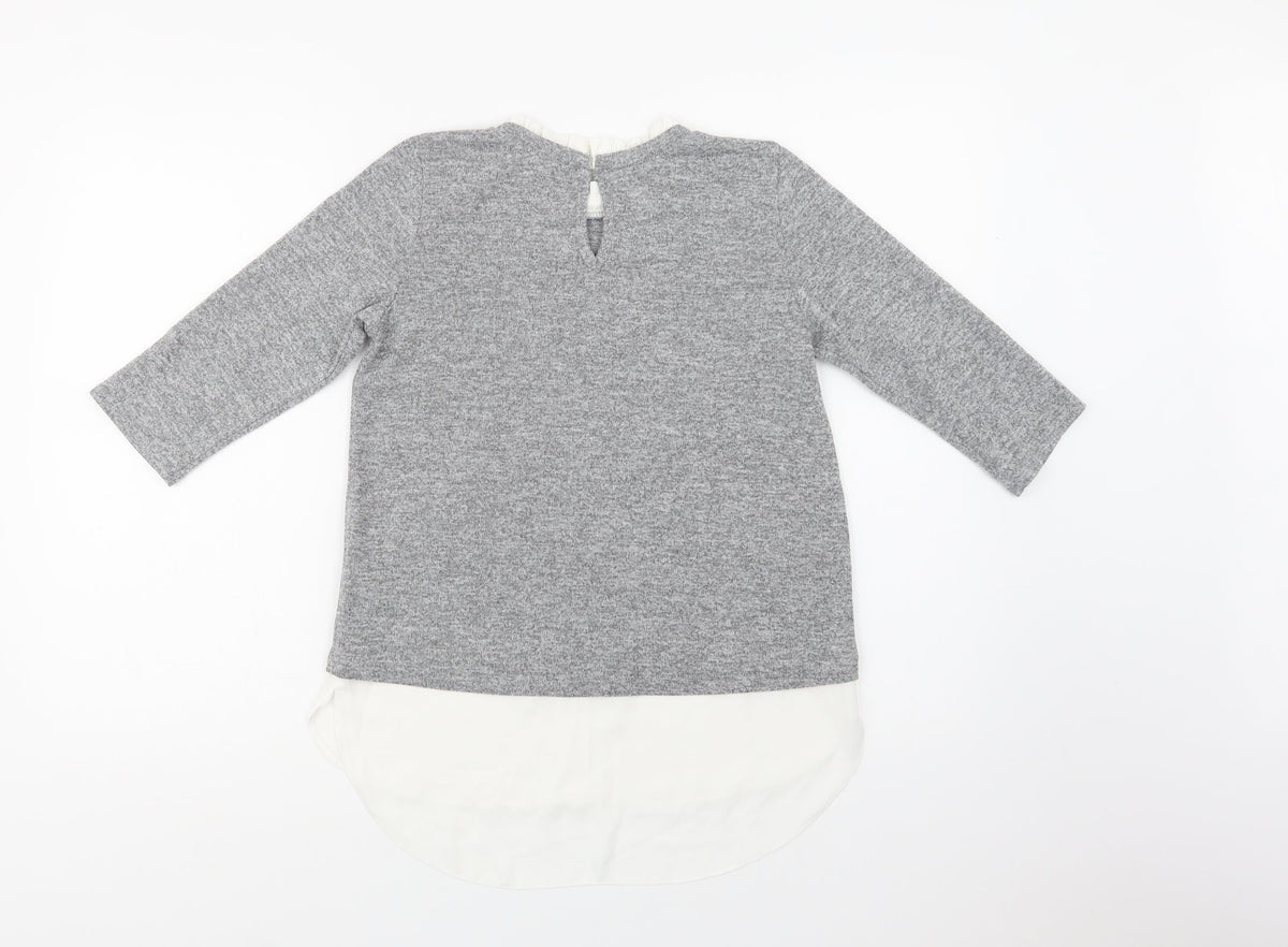 Womens UK Size 6 Dorothy Perkins Grey Pullover Jumper