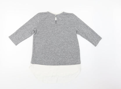 Womens UK Size 6 Dorothy Perkins Grey Pullover Jumper