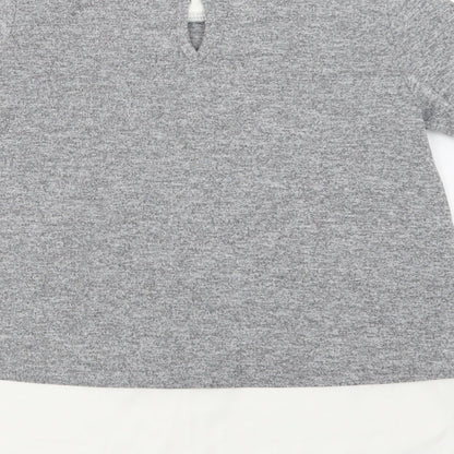 Womens UK Size 6 Dorothy Perkins Grey Pullover Jumper