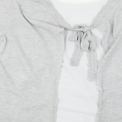 Womens UK Size 8 Dorothy Perkins Grey Pullover Jumper