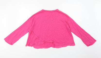 Zara Girls Pink  Cotton Pullover Sweatshirt Size 11-12 Years
