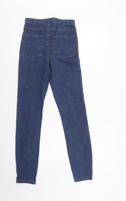 Primark Womens Blue  Cotton Jegging Jeans Size 10 L30 in Regular Button