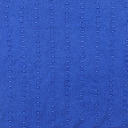 TU Womens Blue Boat Neck  Cotton Pullover Jumper Size 8