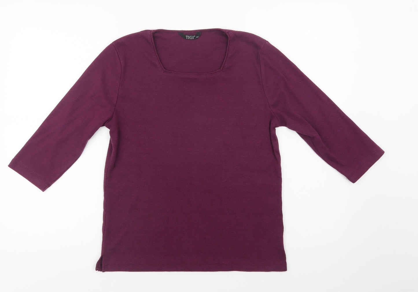 Womens UK Size 12 Tigi Purple Basic Blouse