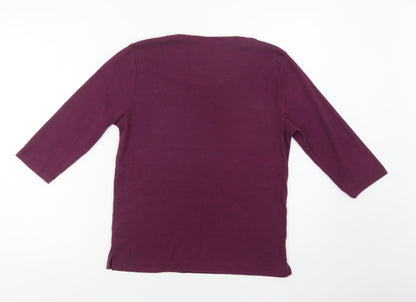 Womens UK Size 12 Tigi Purple Basic Blouse