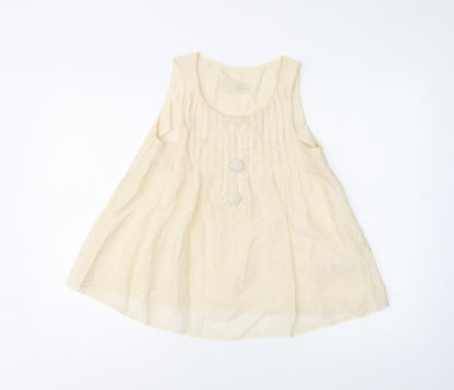 Womens UK Size 8 River Island Ivory Basic Blouse
