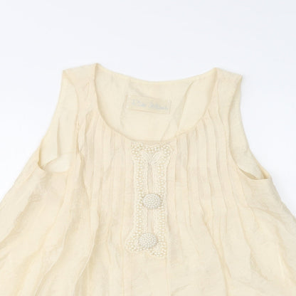 Womens UK Size 8 River Island Ivory Basic Blouse