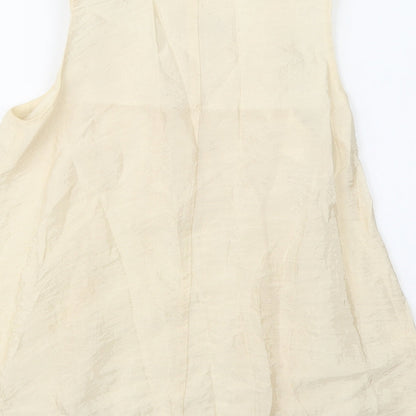 Womens UK Size 8 River Island Ivory Basic Blouse
