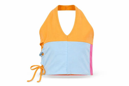 Womens UK Size 16 Boohoo Multicoloured Cropped Tank