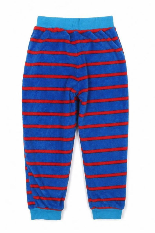 TJ Morris Boys Blue Striped Polyester Sweatpants Trousers Size 5-6 Years  Regular  - Red Pyjama Pants