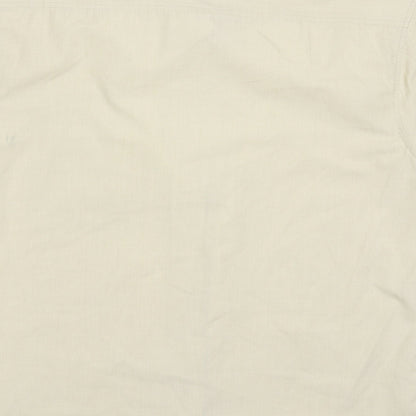 Urban Stone Mens Beige  Polyester  Button-Up Size M Collared Button