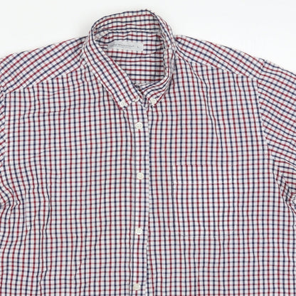 Mens UK Size L Cedar Wood State Multicoloured  Button-Up Long Sleeve Casual Shir