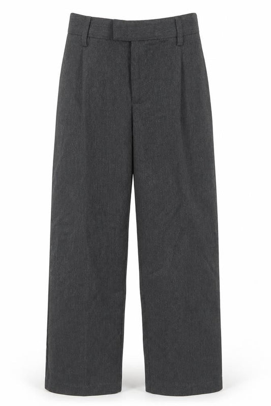 Marks and Spencer Boys Grey  Polyester Dress Pants Trousers Size 6-7 Years  Regular Hook & Eye