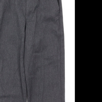 George Boys Grey  Polyester Dress Pants Trousers Size 5-6 Years  Regular Hook & Eye