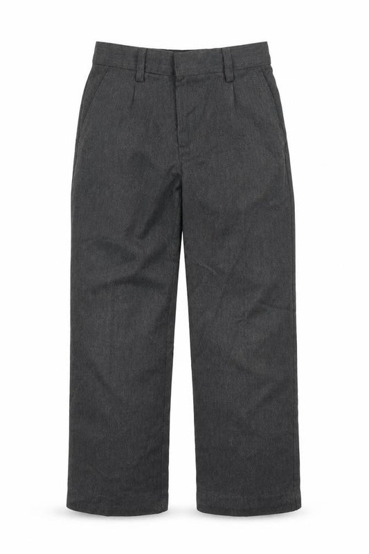 Marks and Spencer Boys Grey  Viscose Dress Pants Trousers Size 6-7 Years  Regular Hook & Eye