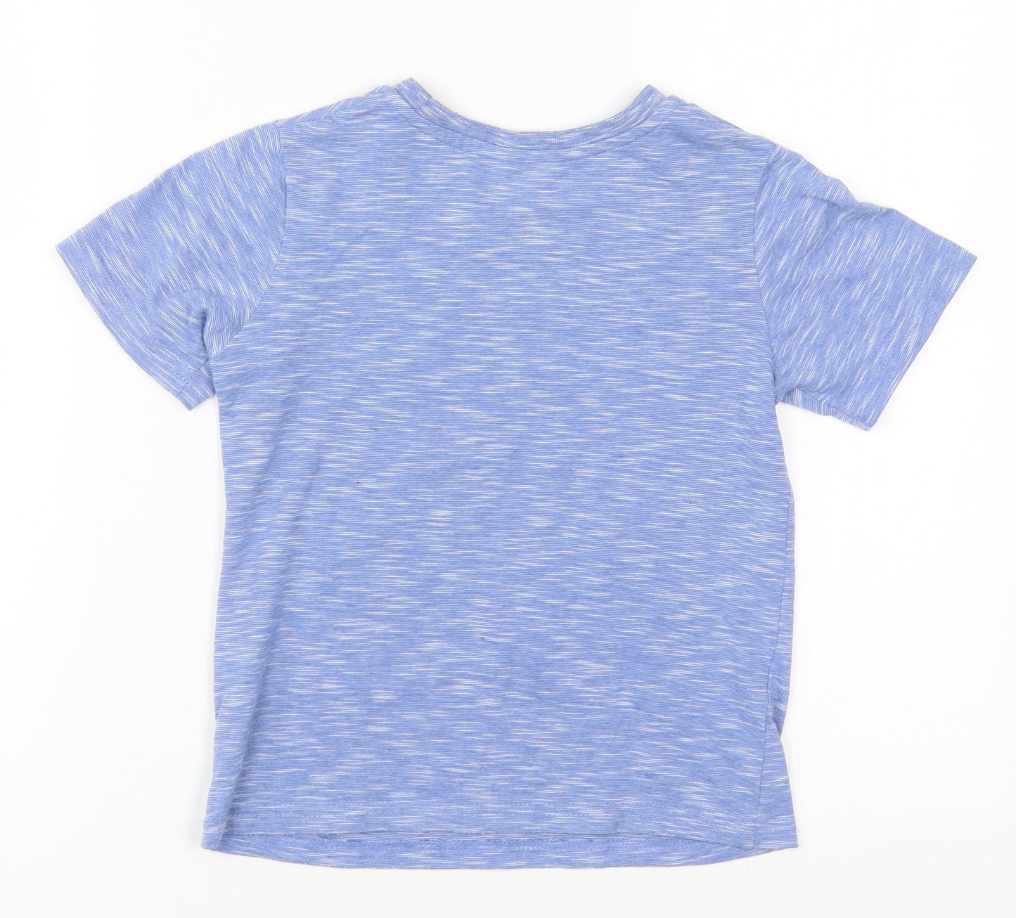 George Boys Blue  Polyester Basic T-Shirt Size 4-5 Years Crew Neck Pullover - Empire State
