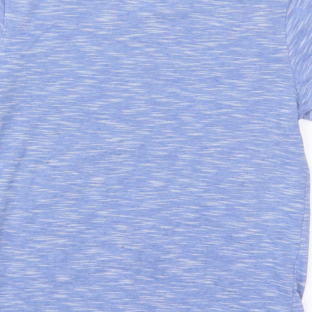 George Boys Blue  Polyester Basic T-Shirt Size 4-5 Years Crew Neck Pullover - Empire State