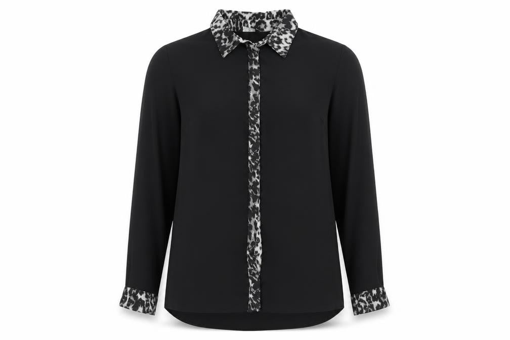 Womens UK Size 10 Select Black Basic Blouse