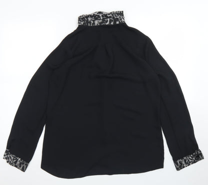 Womens UK Size 10 Select Black Basic Blouse