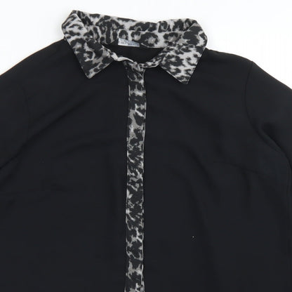 Womens UK Size 10 Select Black Basic Blouse