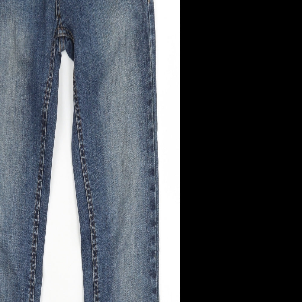 Denim Co Mens Blue  Cotton Skinny Jeans Size 28 in L30 in Regular Button