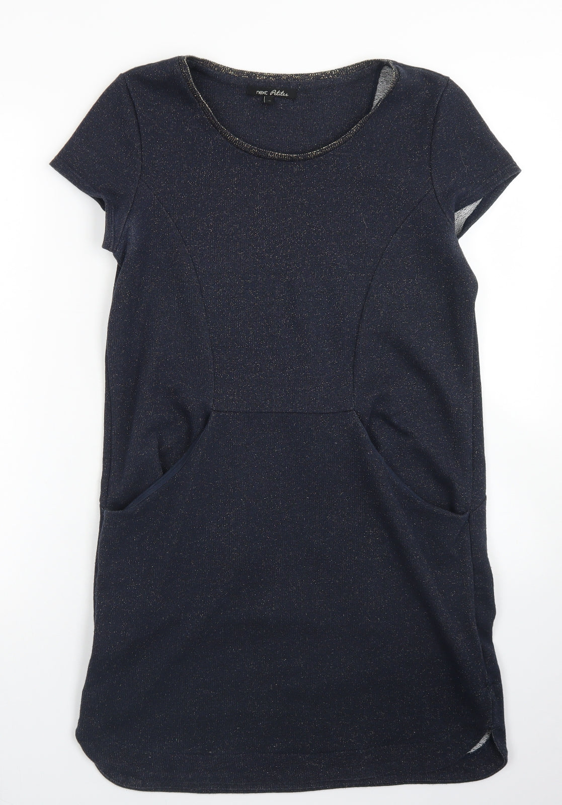 NEXT Womens Blue  Cotton A-Line  Size 10  Round Neck