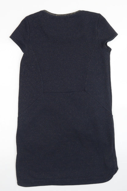 NEXT Womens Blue  Cotton A-Line  Size 10  Round Neck