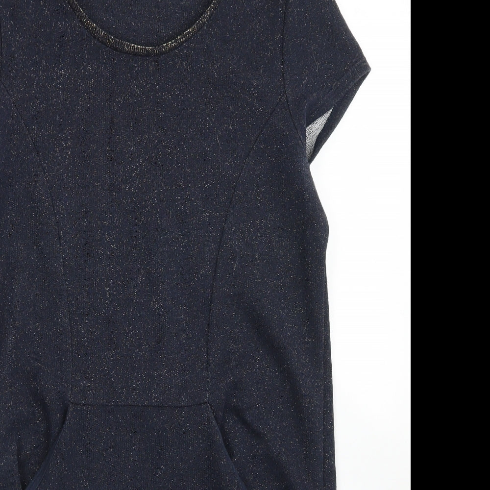 NEXT Womens Blue  Cotton A-Line  Size 10  Round Neck