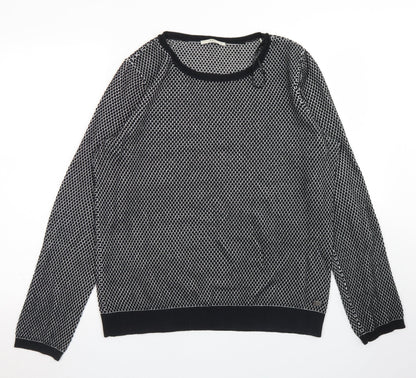 Womens UK Size XL EDC Black Pullover Jumper