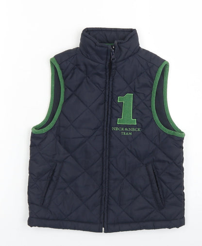 Neck & Neck Boys Blue   Gilet Coat Size S  Zip
