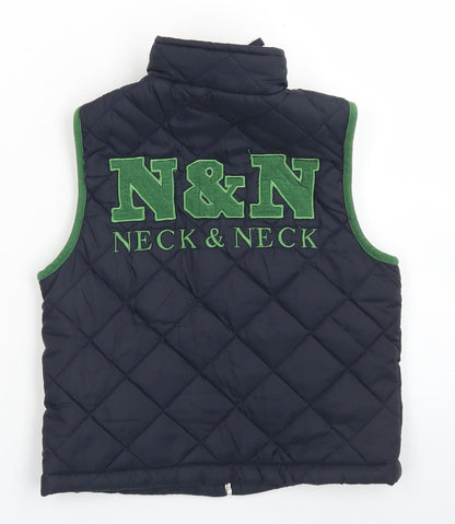 Neck & Neck Boys Blue   Gilet Coat Size S  Zip